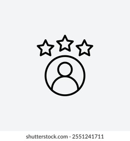 Customer experience thin liner icon isolated.