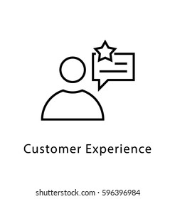 Customer Experience Vector Line Icon