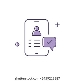 Customer Facing Chatbots, AI Customer Interaction Vector Icon Design