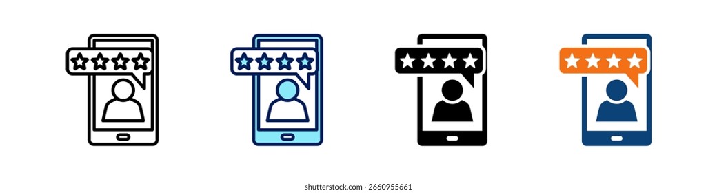 Kundenfeedback Alles in einem Symbol Multi Styles Vektor Set