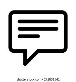 Customer feedback or chat discussion line art vector icon for apps and websites