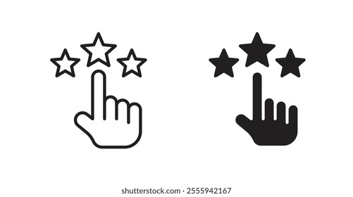 Customer feedback flat simple vector symbols illustration.