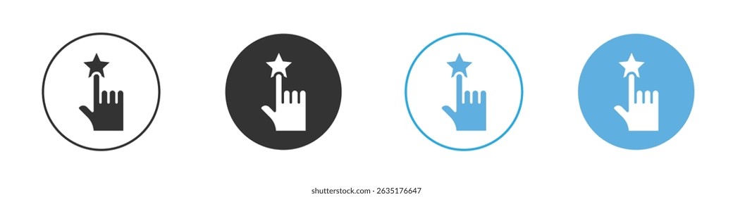 Customer feedback icon Editable flat style, illustration icons