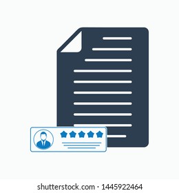 Customer Feedback Icon. Flat style vector EPS.