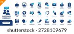 Customer feedback icon. Including satisfaction, star rating, positive feedback, user opinion, listen. Solid vector icons collection.