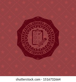 customer feedback icon inside badge with red background