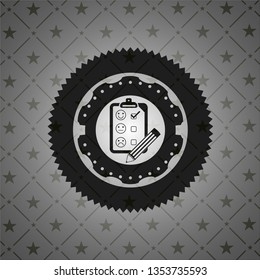 customer feedback icon inside black badge