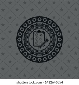 customer feedback icon inside black badge