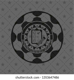 customer feedback icon inside dark badge