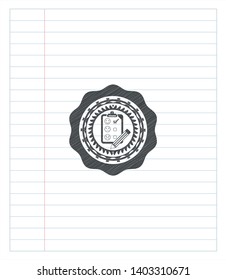 customer feedback icon penciled. Vector Illustration. Detailed.