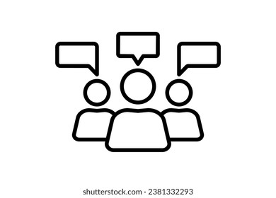 Customer feedback icon. icon related to marketing. Line icon style. Simple vector design editable