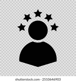 ícone de comentários do cliente com o star eps 10.