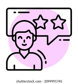 Customer feedback icon, Survey and Feedback, modern vector illustration 