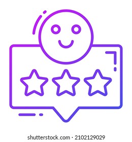 Icono de comentarios del cliente, Encuesta y comentarios, ilustración vectorial moderna 