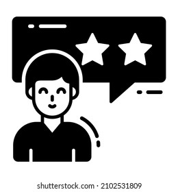 Icono de comentarios del cliente, Encuesta y comentarios, ilustración vectorial moderna 