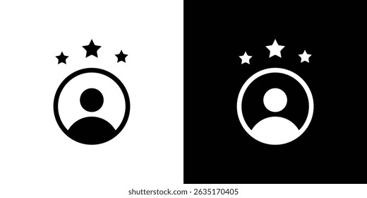 Customer feedback icon Vector in flat style. Collection silhouettes