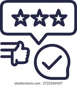 Customer Feedback Icons Set for Reviews, Ratings, Testimonials, User Experience, Satisfaction and Business Evaluation Design