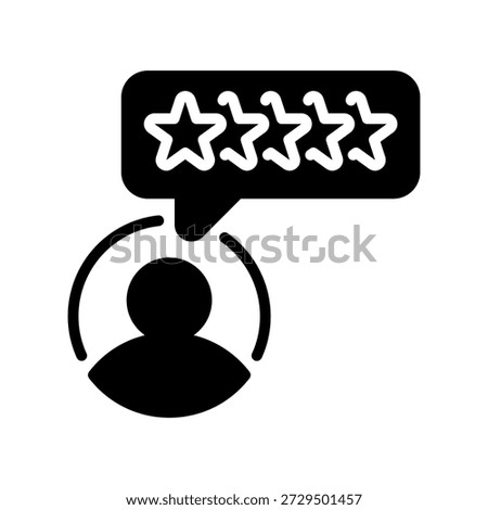Customer Feedback Line Icon, Outline Symbol for User Review, Satisfaction Survey, Rating System, Client Comment, and Quality Experience. Vector Sign Icon.