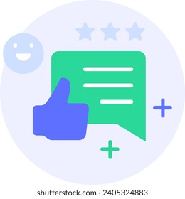 customer feedback modern icon clipart illustration