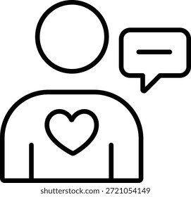 Cliente Comentarios Icono de esquema Asistencia de usuario
