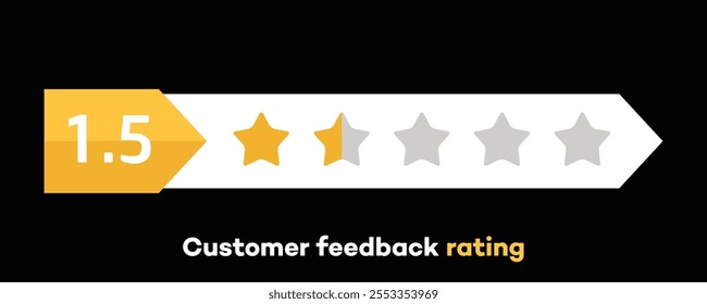 Customer feedback rating 5 stars icons and graphics. 5 star rating. Abstract Designs and Shapes. Software, Technology, Computing Devices and Phones rating scale. Feedback, Concept, Emoji, Emoticon.