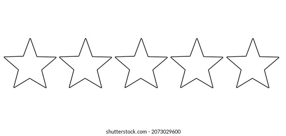 Customer feedback rating. Positive review on the Internet, rating of goods or services. Vector illustration