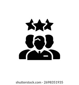 Customer feedback and rating testimonial icon