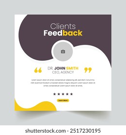 Revisión de Comentarios del Cliente para testimonios de clientes publicaciones de redes sociales Plantillas de diseño de anuncios de Anuncio. Servicio al cliente Comentarios Revisión de publicaciones en redes sociales Anuncio.