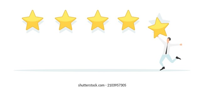 Opinión de los clientes, testimonios, concepto de encuesta en línea. Grupo de personas que califican la experiencia del cliente, escriben reseñas, dejan comentarios. Cliente, satisfacción del usuario. Ilustración vectorial plana aislada