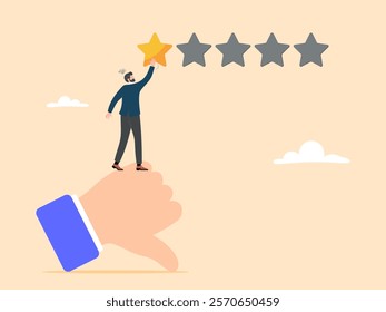 Customer feedback that gives one star or a poor user experience