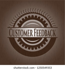 Customer Feedback vintage wood emblem