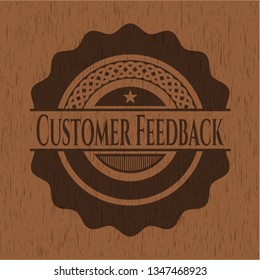 Customer Feedback vintage wooden emblem