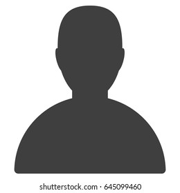 Customer flat vector pictogram. An isolated illustration on a white background.