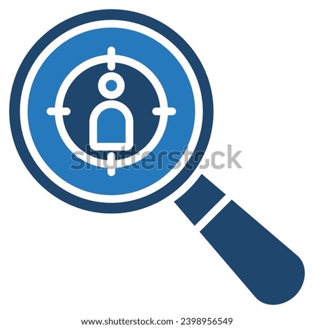 Customer focus Icon line vector illustration