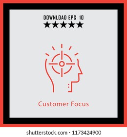 Customer  Focus  line icon