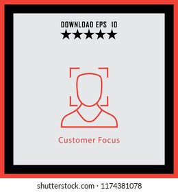 Customer Focus  line icon