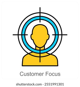 Cliente Enfoque y concepto de ícono de necesidad
