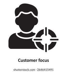 Customer focus Vector Icon which can easily modify or edit
