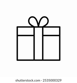 customer gift box icon sign vector