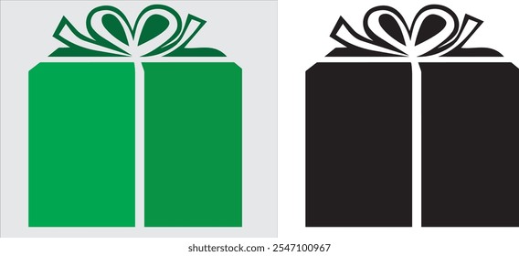 Customer gift isolated icon, client gift box vector symbol with editable stroke