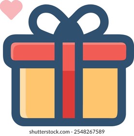 Icono aislado del regalo del Cliente, símbolo del Vector de la caja de regalo del cliente con el golpe editable.