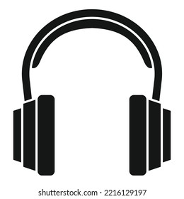Customer headset icon simple vector. Gamer microphone. Service center