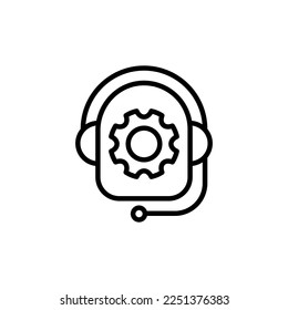 Customer Help icon in vector. Logotype