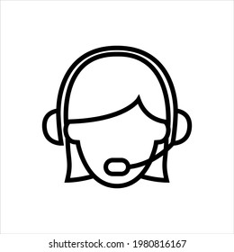 Customer help service vector icon symbol design