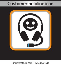 Icono de la línea de ayuda al cliente. gráficos vectoriales