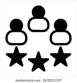customer icon in black style vector illustration