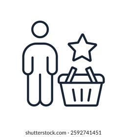 Customer icon collection .design style with background