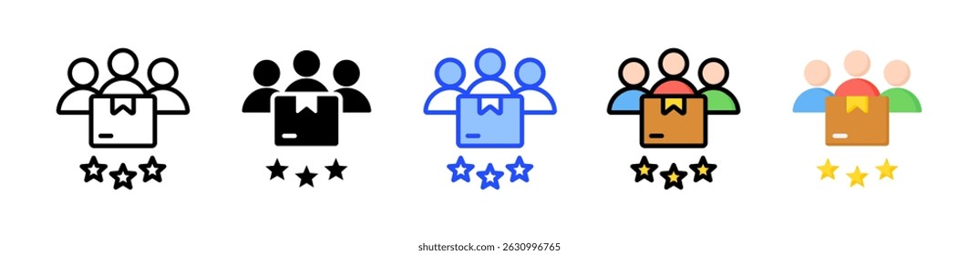 Customer Icon Collection With Multiple Styles