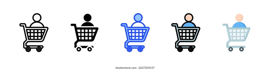 Customer Icon Collection With Multiple Styles