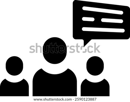 Customer Icon Glyph Vector Illustration